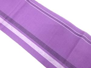 未使用品　本麻　縞模様織り出し　名古屋帯